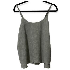Tank top M Francesca’s medium mi ami blue gray slate adjustable straps NWT​
